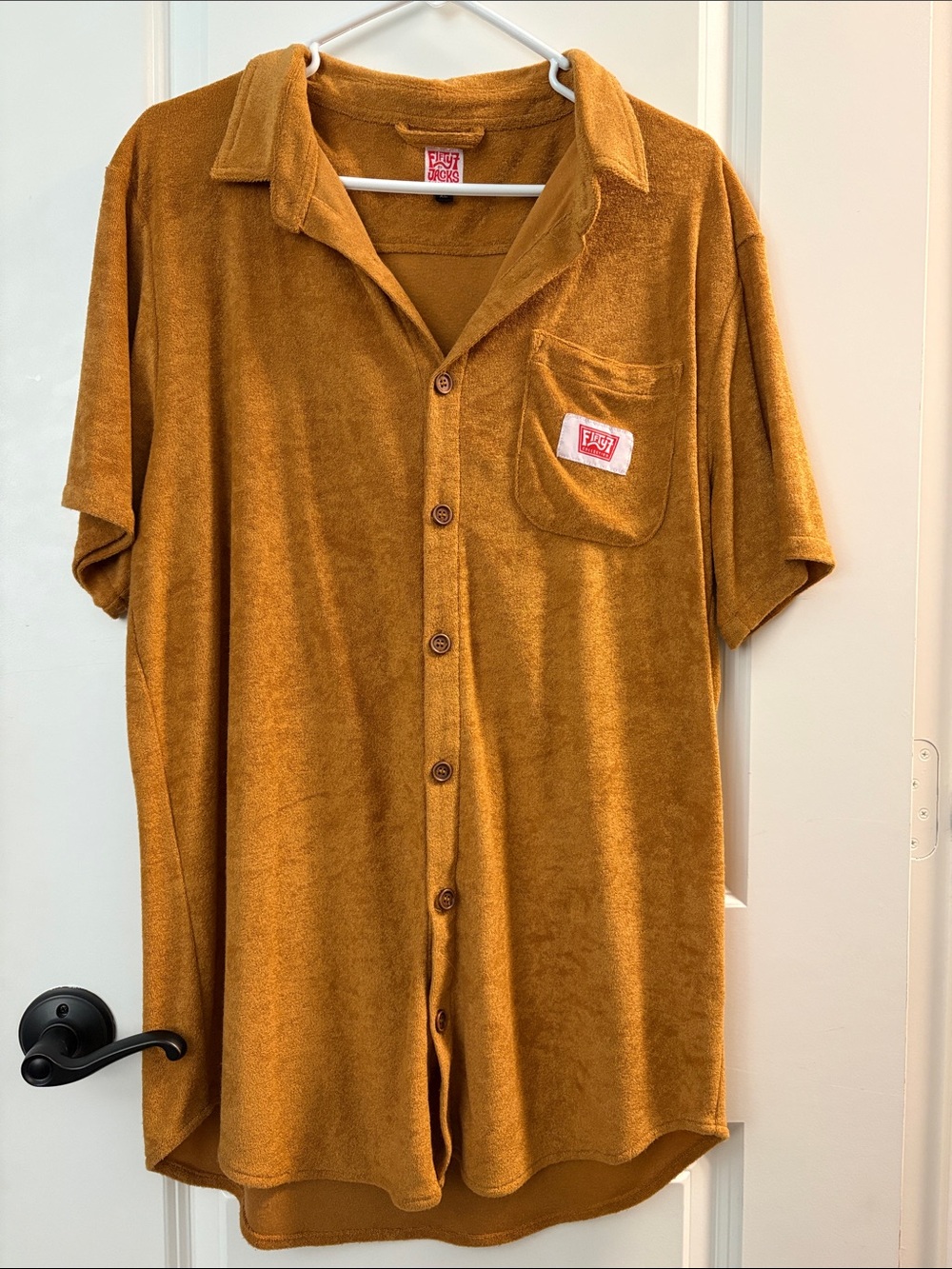 Fifty 7 Jacks Surfboards  Men's Terry short sleeve - Mustard Gold